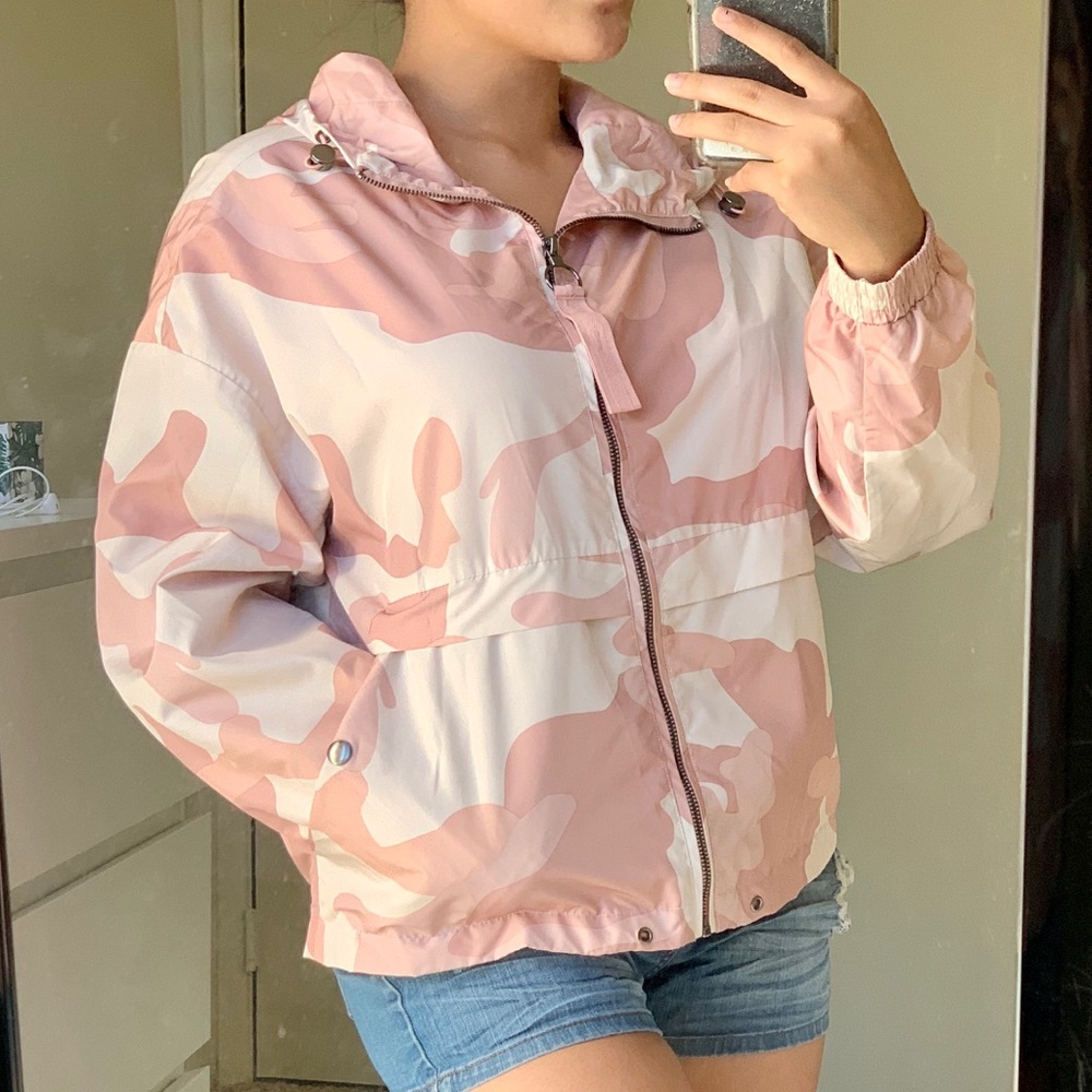 Pink Camo Windbreaker from Forever 21